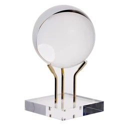 1 Pc Crystal Ball Holder Sphere Stands Acylic Base Of Stone Metal Arm Mineral Display  Crystal Collectibles Holder Stone