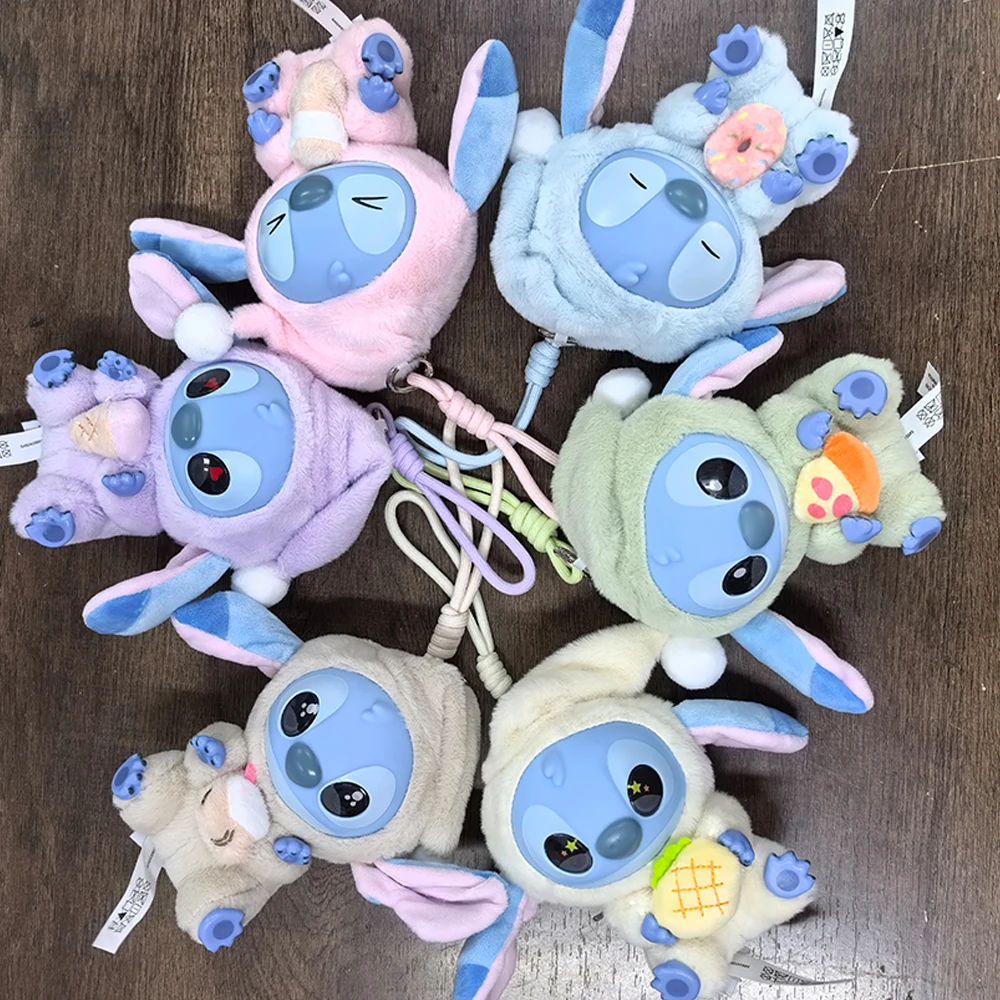 2025hot Stitch Eat Algo Antes del Dormir serie caja ciega juguetes de vinilo de peluche Linda muñeca Labu V3 caja misteriosa bolsa colgante decoración regalo