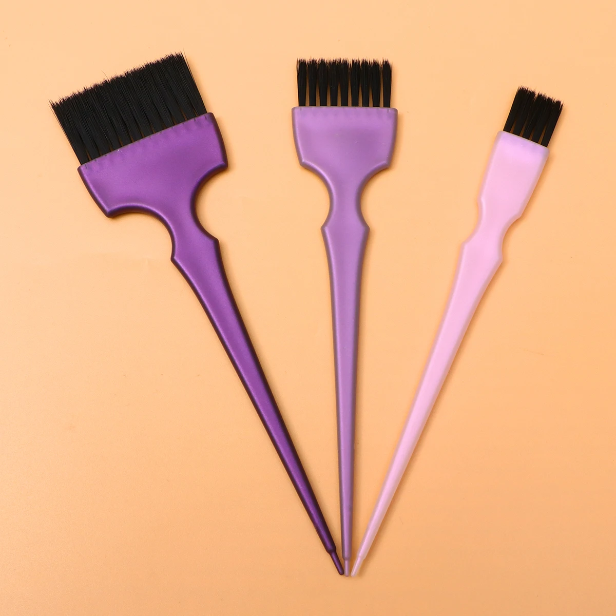 

2 Sets Hair Dye Brushes Salon Accessories Coloring Tool Easy Use Durable Plastic Long Lasting Quick Application Clean Up DIY