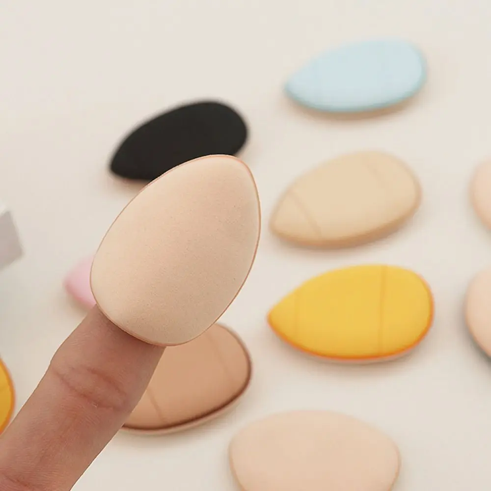 7pcs Mini Size Finger Puff Set Makeup Sponge Concealer Foundation Detail Puff Professional Cosmetic Cushion Puff Makeup Tool