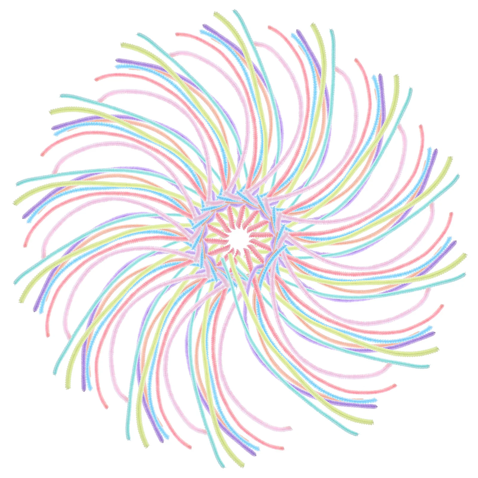 

100Pcs Macaron Color Chenille Stems Multicolor Twisted Pipe Cleaners for DIY Craft Projects Art Creative Supplies