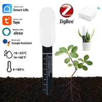 Tuya Smart Zigbee Soil Tester Temperature & Humidity Meter Thermo Hygrometer Garden Automation Irrigation Detector Gateway Need