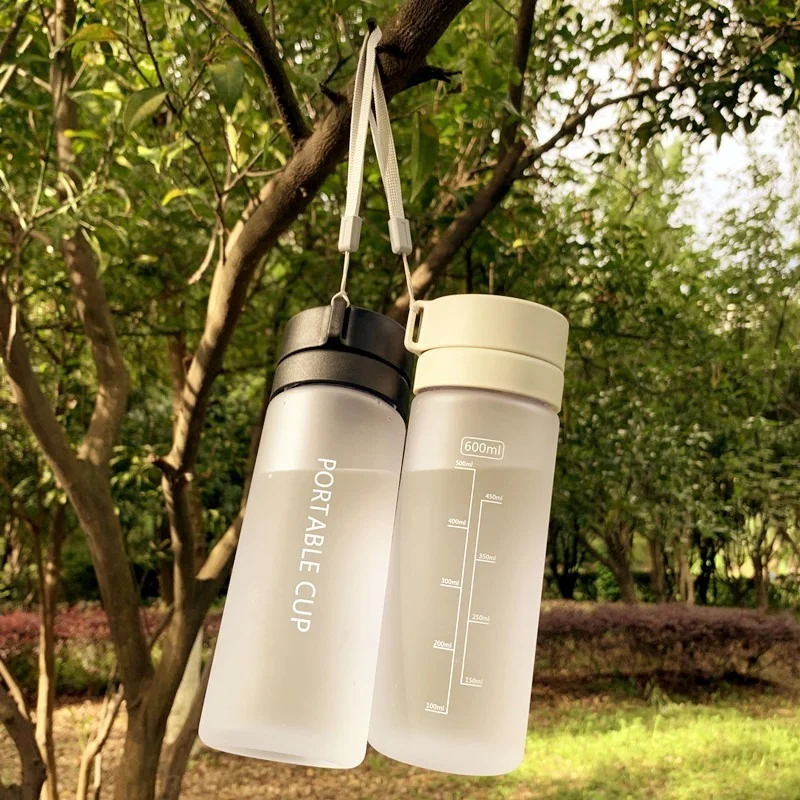 800ml/600ml Large Capacity Sports Fruit Lemon Juice Drinking Bottle Infuser Clear Portable Plastic Water Bottle