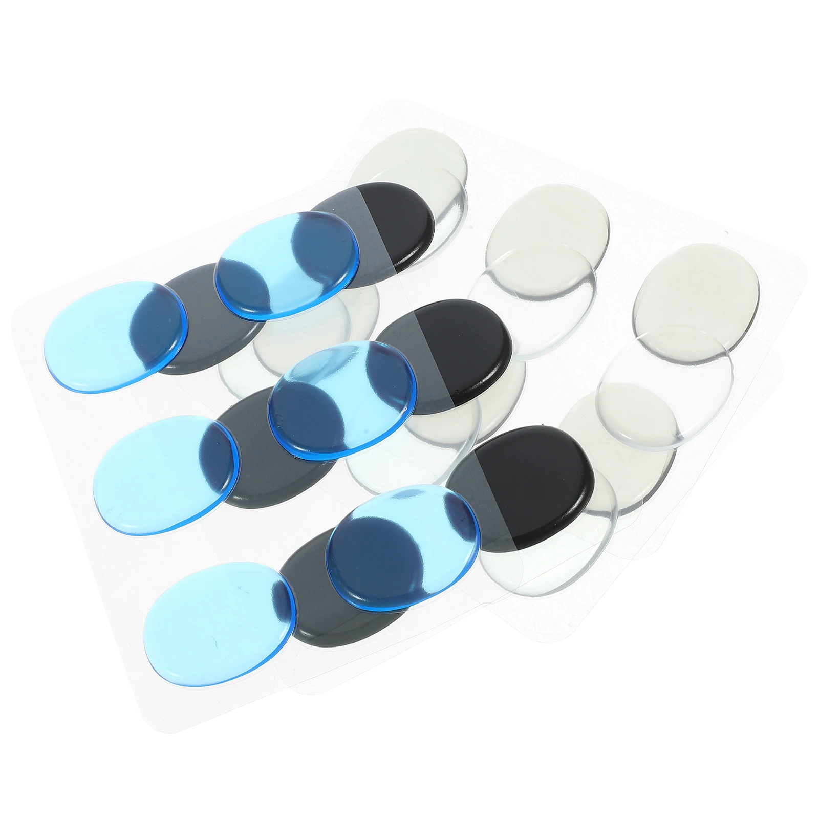 

48pcs Drum Head Mute Pad Kick Drumhead Protector Silica Gel Bass Patch Pedal Self Adhesive Noise Reduction Vibration Control