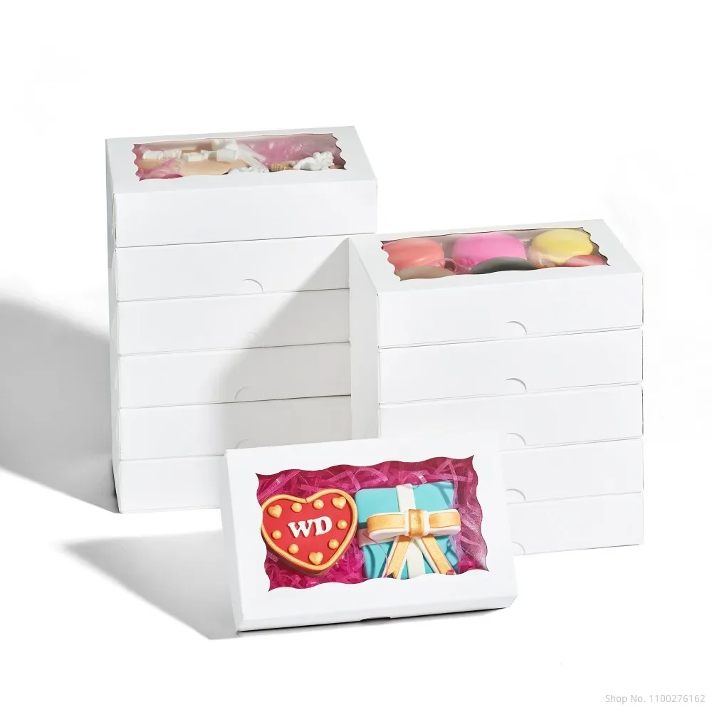 12/24/50 Bakery Cookies Boxes with WindowTreat Bakery Food Packaging for Macaron Cakesicle Chocolate Coverd Oreo Strawberry Part