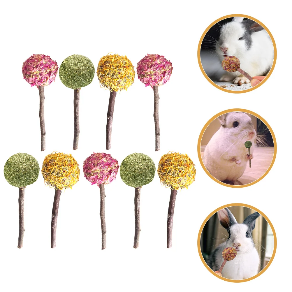 

9Pcs Natural Chewing Sticks Small Animals Hamster Rabbit Guinea Pig Teeth Grinding Playthings Rabbit Chew Toys