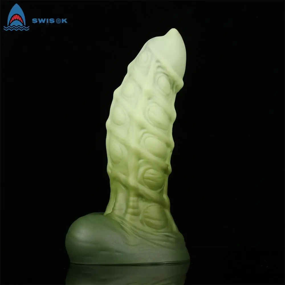 

SWISOK Super Huge Thick Dildo Soft Platinum Silicone Fake Penis Anal Plug Butt Plug Prostate Massage Sex Toy for Men 30CM Length