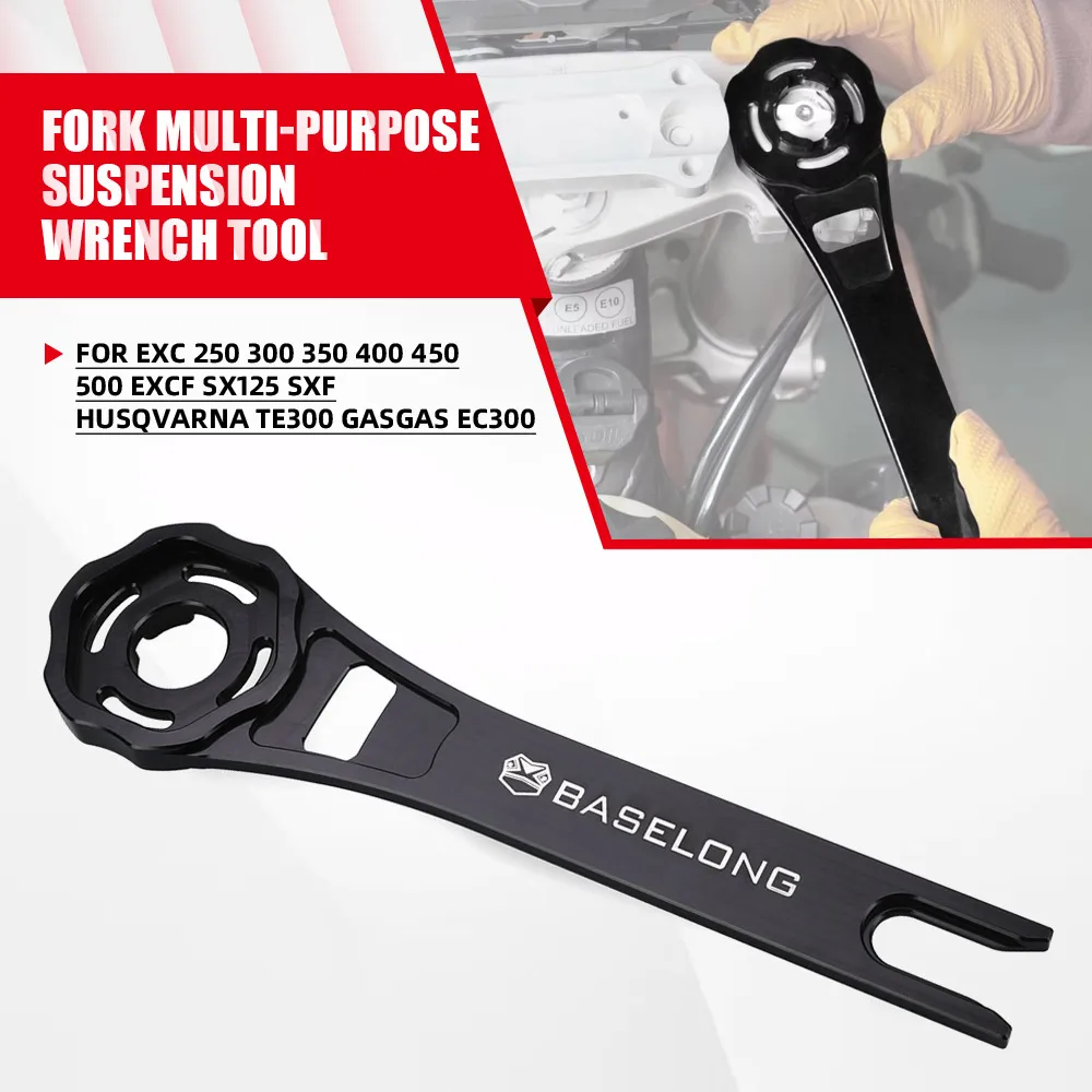 For EXC 250 300 350 400 450 500 EXCF SX125 SXF Husqvarna TE300 GasGas EC300 φ48mm Fork Multi-Purpose Suspension Wrench Tool