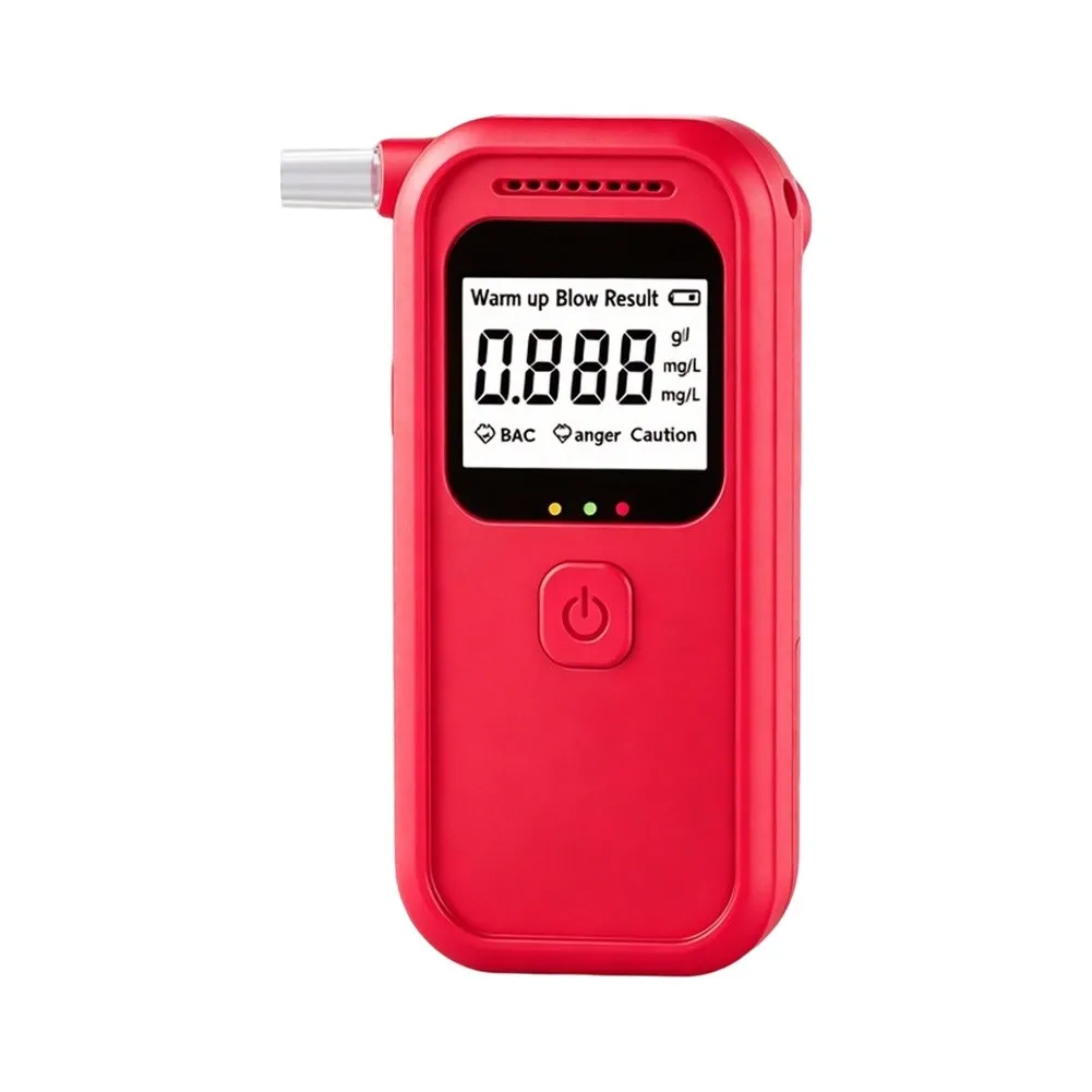 For Low-light Conditions Green Digital Breathalyzer Large LCD Breathalyzer With Guidance Voice Guided Analyzer