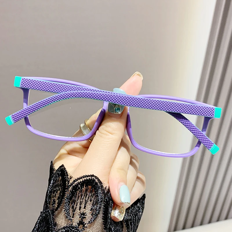 جديد كتلة اللون مكافحة صندوق الضوء الأزرق خفيفة للغاية الرجال والنساء موضة عالمية بسيطة متعددة الاستخدامات خفيفة للغاية نظارات للقراءة 6902 #3