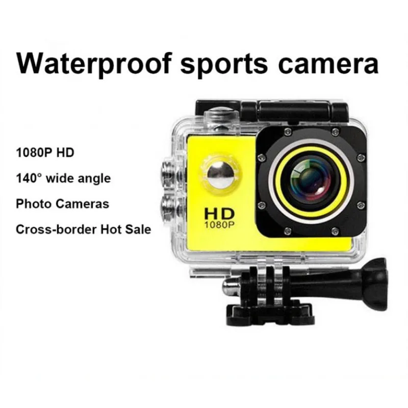 Car Motorcycle Sports Mini Action Camera Ultra H-D Waterproof Camera 2.0 Inch Camcorder Sports Wide-angle Cam DV Go Car Cam Pro