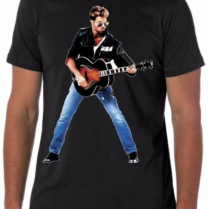 George Michael #1 80s t shirt wham uk rip FAITH NEW