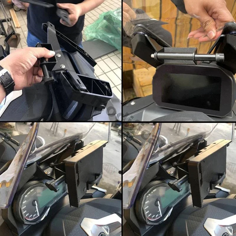 For BMW C400GT C 400GT C400X C 400X C 400 X Motorcycle Front Phone Stand Holder Smartphone Phone GPS Navigation Plate Bracket