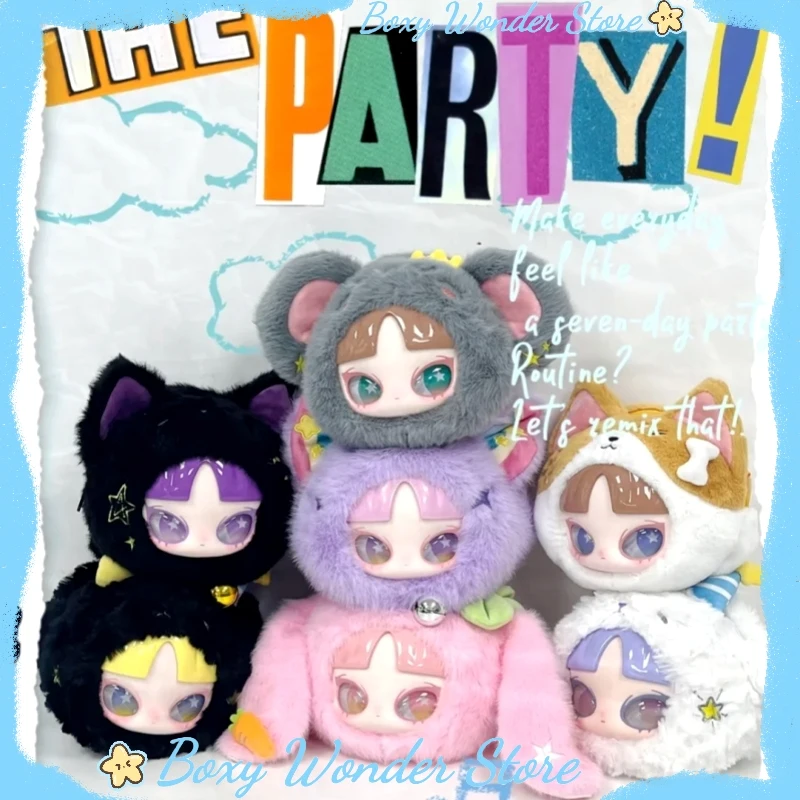 

Authentic INN Seven Day Party Series Blind Box Trendy Doll Zipper Bag Cute Gift Display Toy And Hobby Collectible Figure