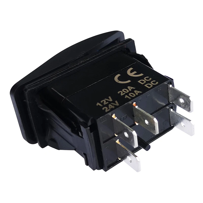 Red Led Light Rocker Switch 12V/24V SPST DPDT Toggle Switch ON OFF/ ON OFF ON Backlight Latching / Momentary Dash Panel Control