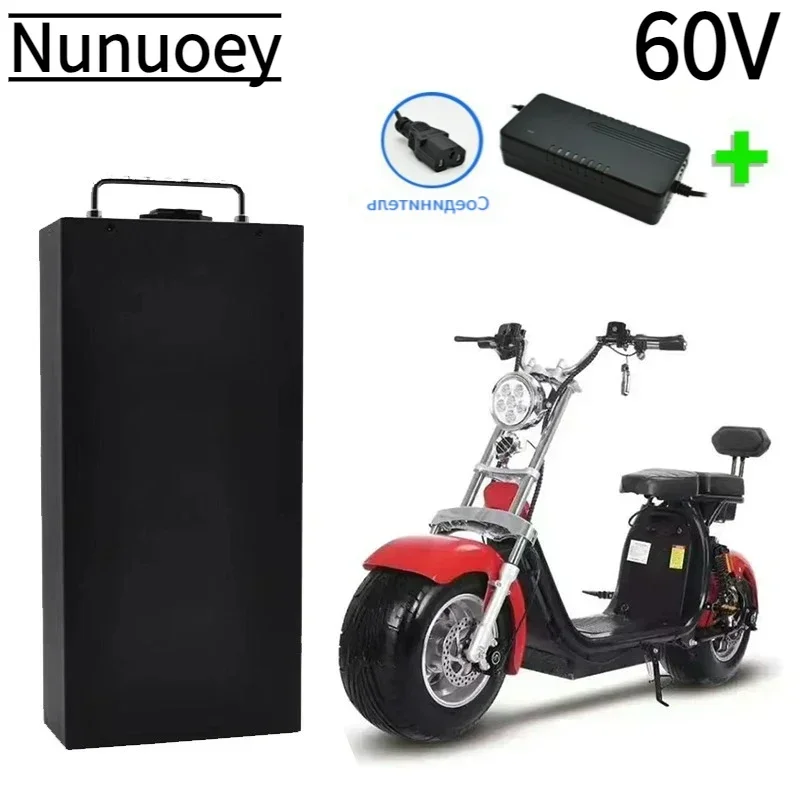 Electric vehicle lithium battery waterproof 18650 battery 60V 60Ah two wheel foldable Citycoco