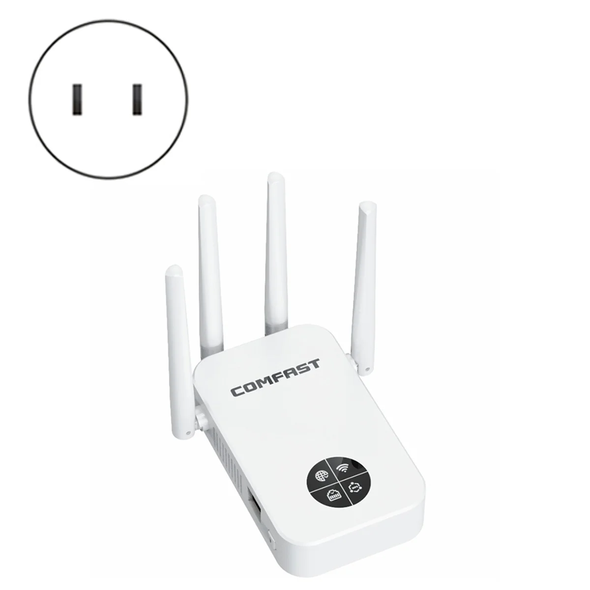 B74A  1200Mbps WiFi Extender 5GHz Wireless Repeater 2.4G 300Mbps WiFi Range Signal Booster Amplifier Extenders Repetetidor US