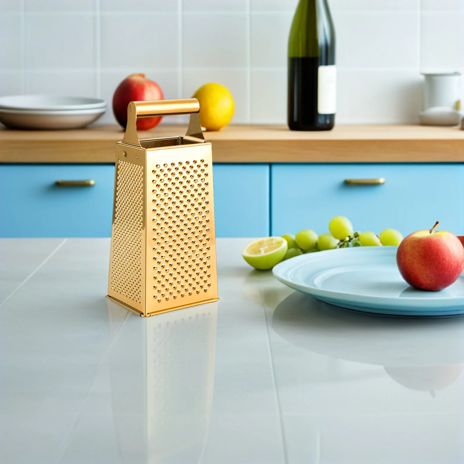 

Stainless Steel Grater Rust-Resistant Vegetable Cheese Food Slicer Multi-Purpose Kitchen Grating Tool Cheese Grater