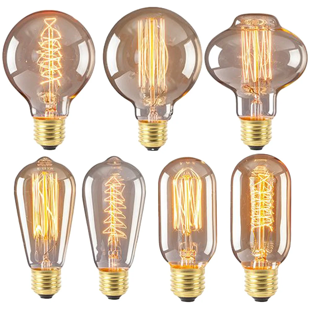 Retro Edison Lamp E27 220V 40W Gloeilamp A60 St58 St64 T10 T45 T185 G80 G95 Gloeidraad Vintage Ampul Gloeilamp Spiraallamp