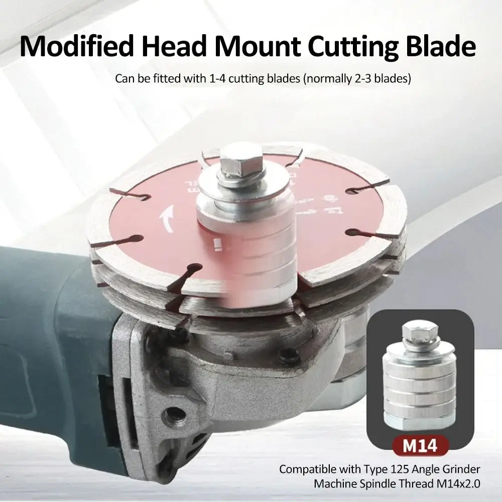 1Pcs Lock Nuts Slotting Angle Grinder Adapter Power Tool Accessory 100/125 Type Grooving Machine Adapter Conversion Kit Metal