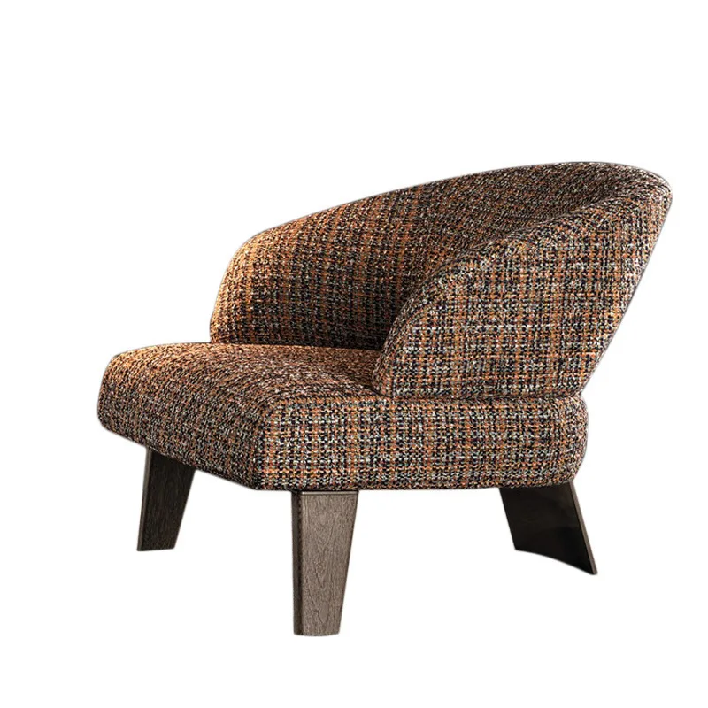 

Fabric living room casual dining chair, small apartment single sofa chair