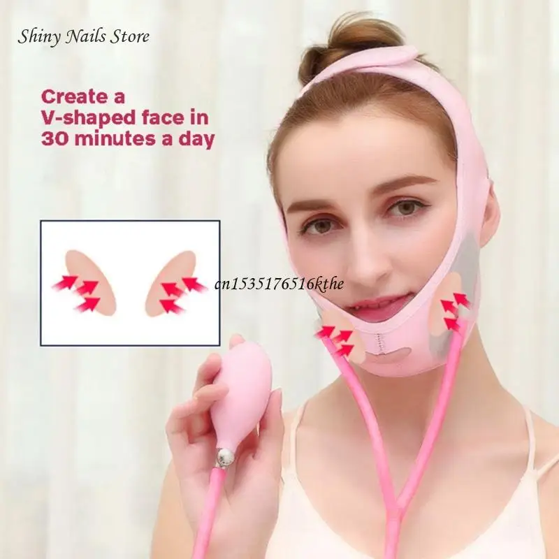 Inflatable Face Slimming Band Air Press Lift Up Belt Face-Lift Mask Massager Dropship