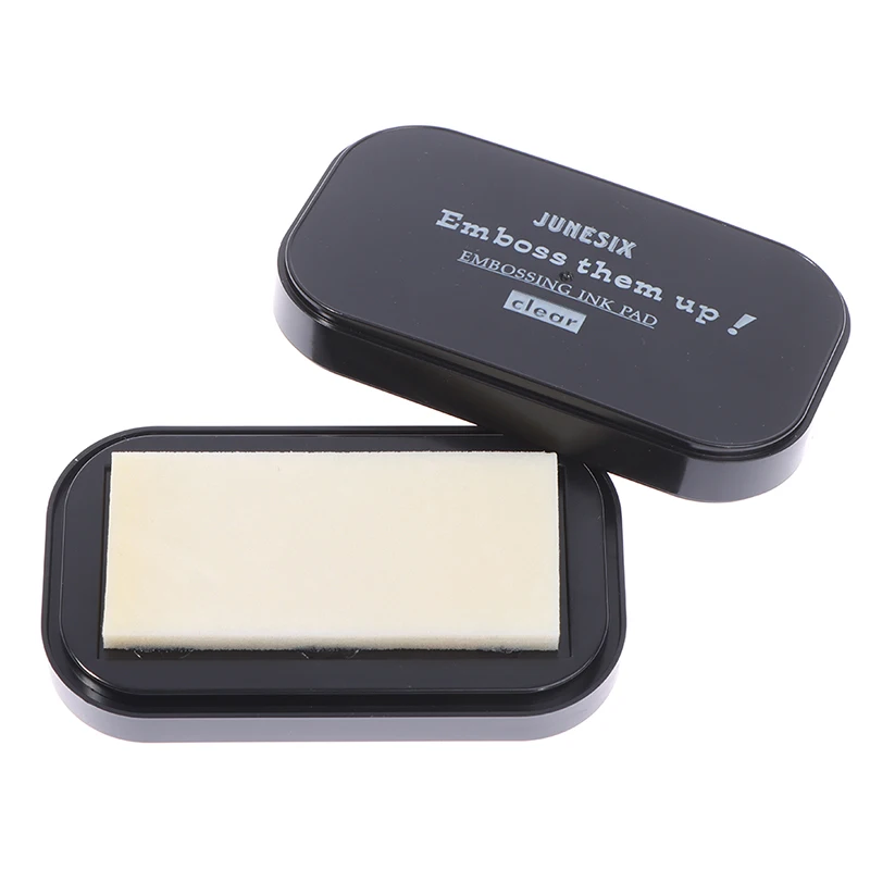 1Pc Transparant Emboss Inkpad Viscositeit Zwevend Inktkussen Doorzichtig Plakkerig Inktkussen