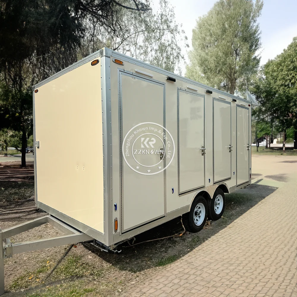 Outdoor Luxury Portable Mobile Restroom Toilet Bathroom Trailer Luxury Portable Bathroom Restroom Trailer