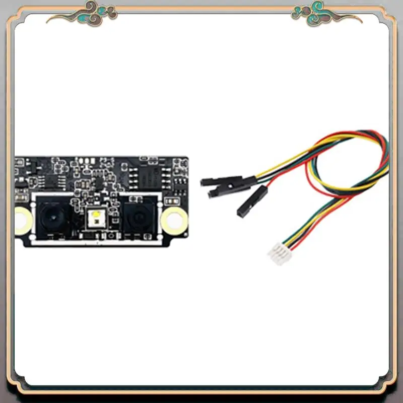 

Durable Smart Access Face Recognition Module With Binocular Camera 4 PIN Cable AI Live Body Detection Serial Communication