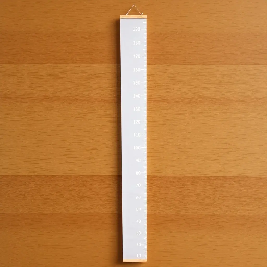 Kids Height Measurement Chart Hanging Cloth Growth Ruler Removable Wall Mounted Decor for Nursery Bedroom