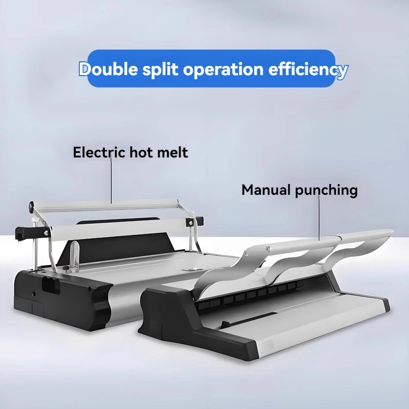 U-100 Hot Melt Ten Teeth Velcro Electric Graphic Store Report Financial Archives Accounting Vouchers Manual Binding Machine