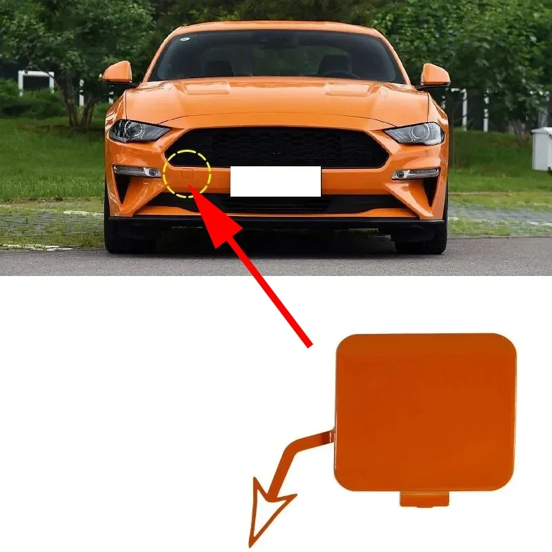 自動フロントバンパー牽引フックキャップ牽引アイカバーフォードマスタング 2018 2019 2020用