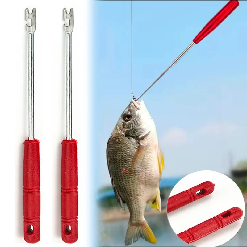 2pcs Stainless Steel Rapid Fishing Tackle Hook Detacher Safety Extractor Fish Tackles Fishing Hooker Remover Fishing Accessories