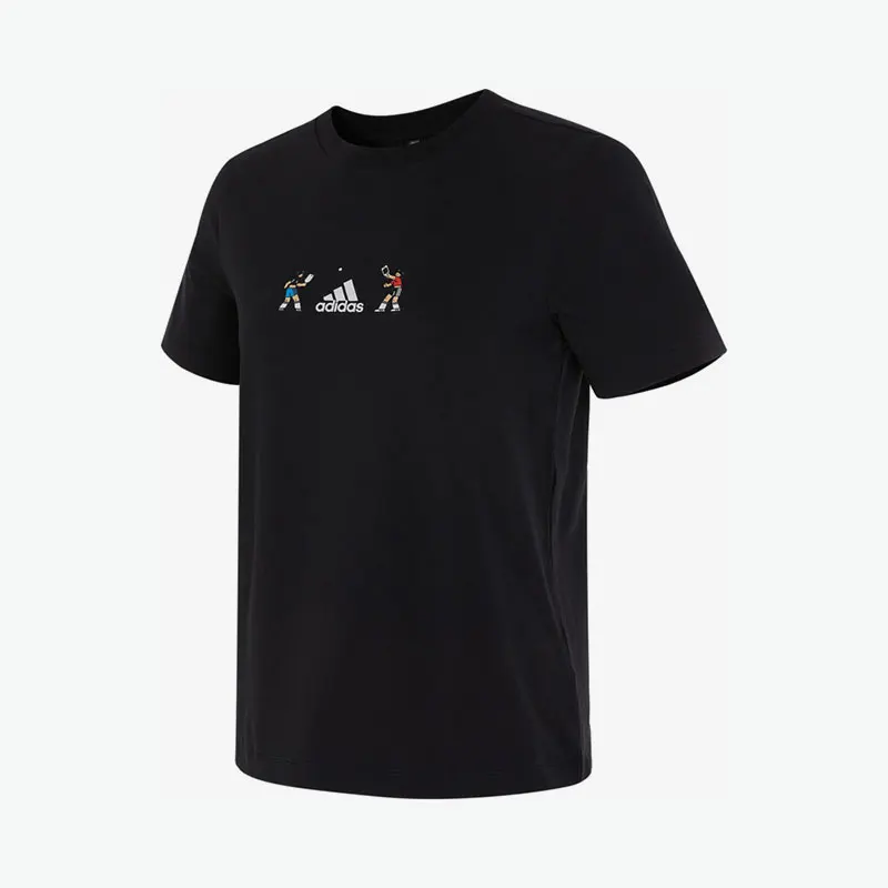 

Adidas Authentic Summer New Women's Round Neck Knitted Breathable Short Sleeve HY2862