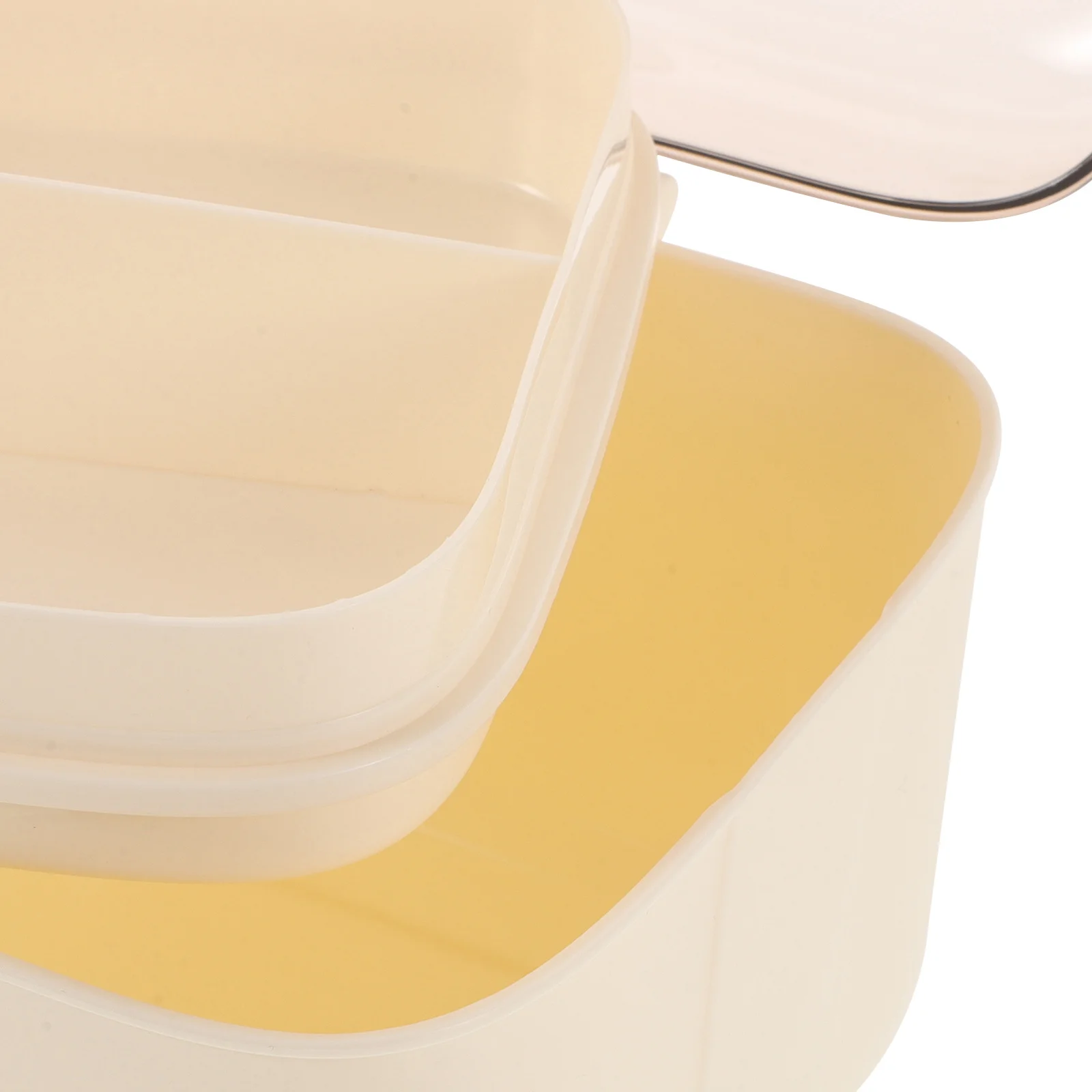 Large Capacity Hair Accessories Storage Box Portable Plastic Organizer with Handle Lid for Hair Bows Clips Ties Double Layer