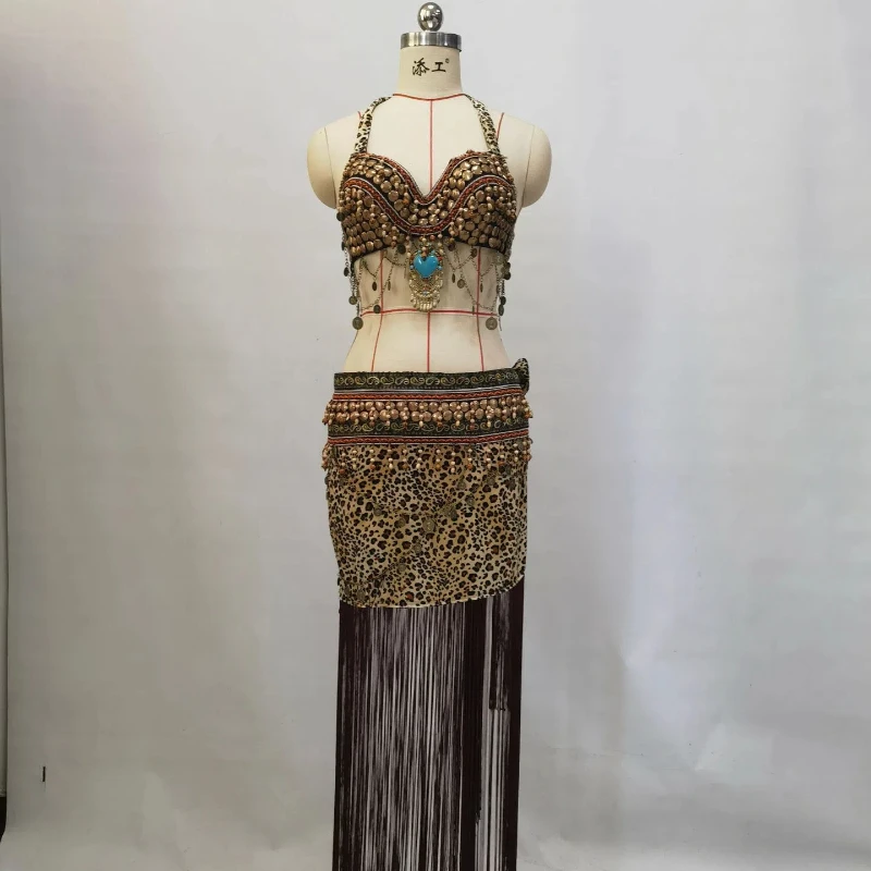 Belly Indian Tribal Wind Princess Performance Set Exotic Tribal Princess Performance Costumes Princess Belly Dance Costume