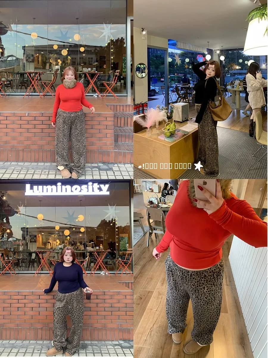 

Женские повседневные брюки больших размеров с леопардовым принтом, на флисовой подкладке, с эластичным поясом, свободного прямого кроя, из смесового полиэстера