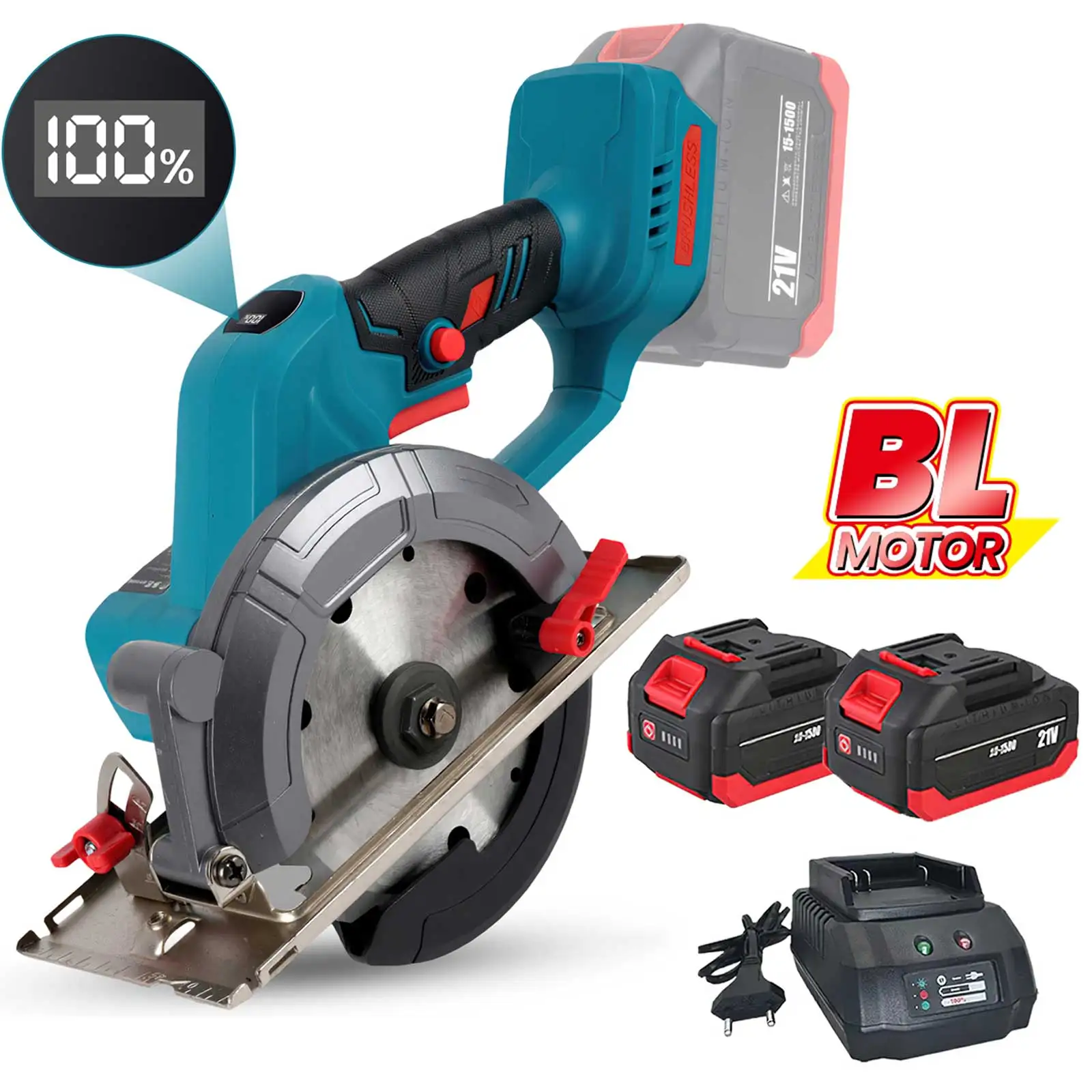 Makita – scie circulaire électrique compacte sans balais, 6 pouces, 800W, pour bois, métal, carreaux de céramique, couteau, outil électrique pour batterie 18V