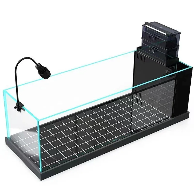 a forCustomized 8mm Thick Aquarium Desktop Fish Tank Living Room Space Saving Landscape Without Base Cabinets