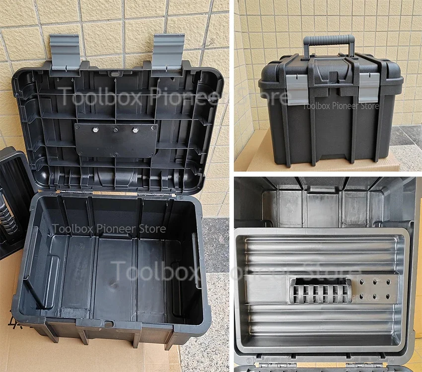 Tool Box Plastic Organizer Suitcase Tools Storage Box for Mechanic Empty Double-Layer Suitcase Workshop Organizer Hard Case