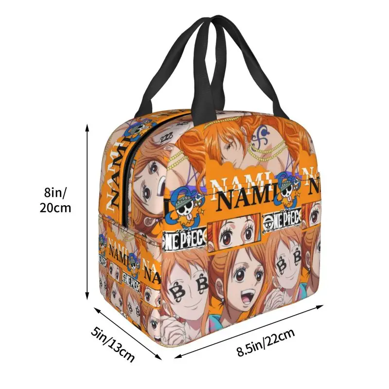 다기능 One P-Pieces 열 냉각기 식품 절연 점심 가방 학교 어린이 학생을위한 맞춤형 Nami 휴대용 도시락 상자