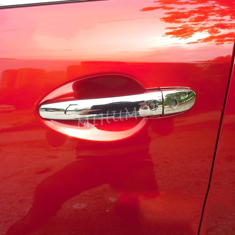Mazda 2 3 6 CX3 CX5 CX9 CX-3 CX-5 CX-9 액세서리 용 크롬 열쇠가없는 도어 핸들 커버 트림