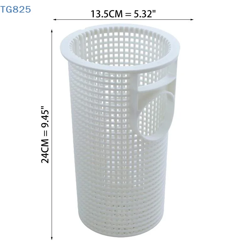 【AN】R0480100 Pool Pump Filter Basket, Durable ABS Material 14x24.5cm Heavy Duty Swimming Pool Pump Strainer Replacement Basket