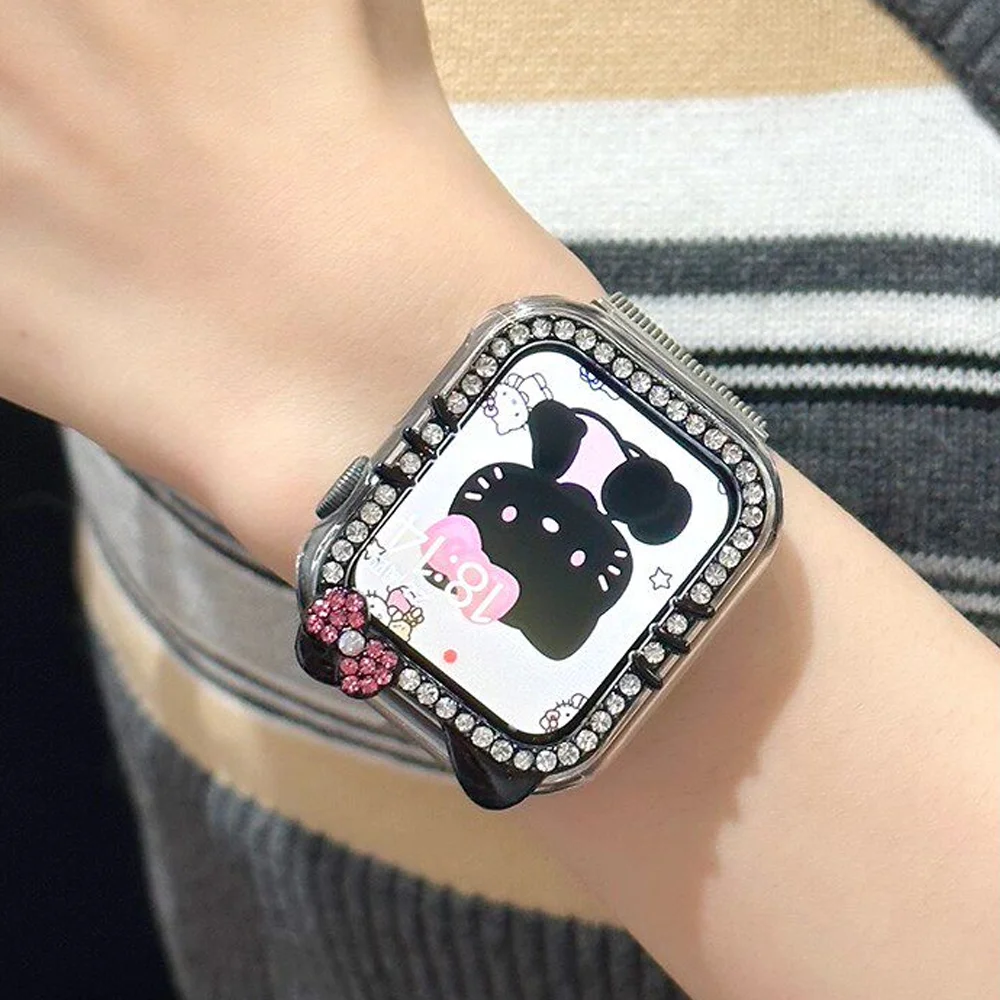 Kitty Cat Diamond Case for HUAWEI watch Fit 5 Protective Hollow Hard PC Bumper Frame Shell HUAWEI watch Fit5 Cover view 5