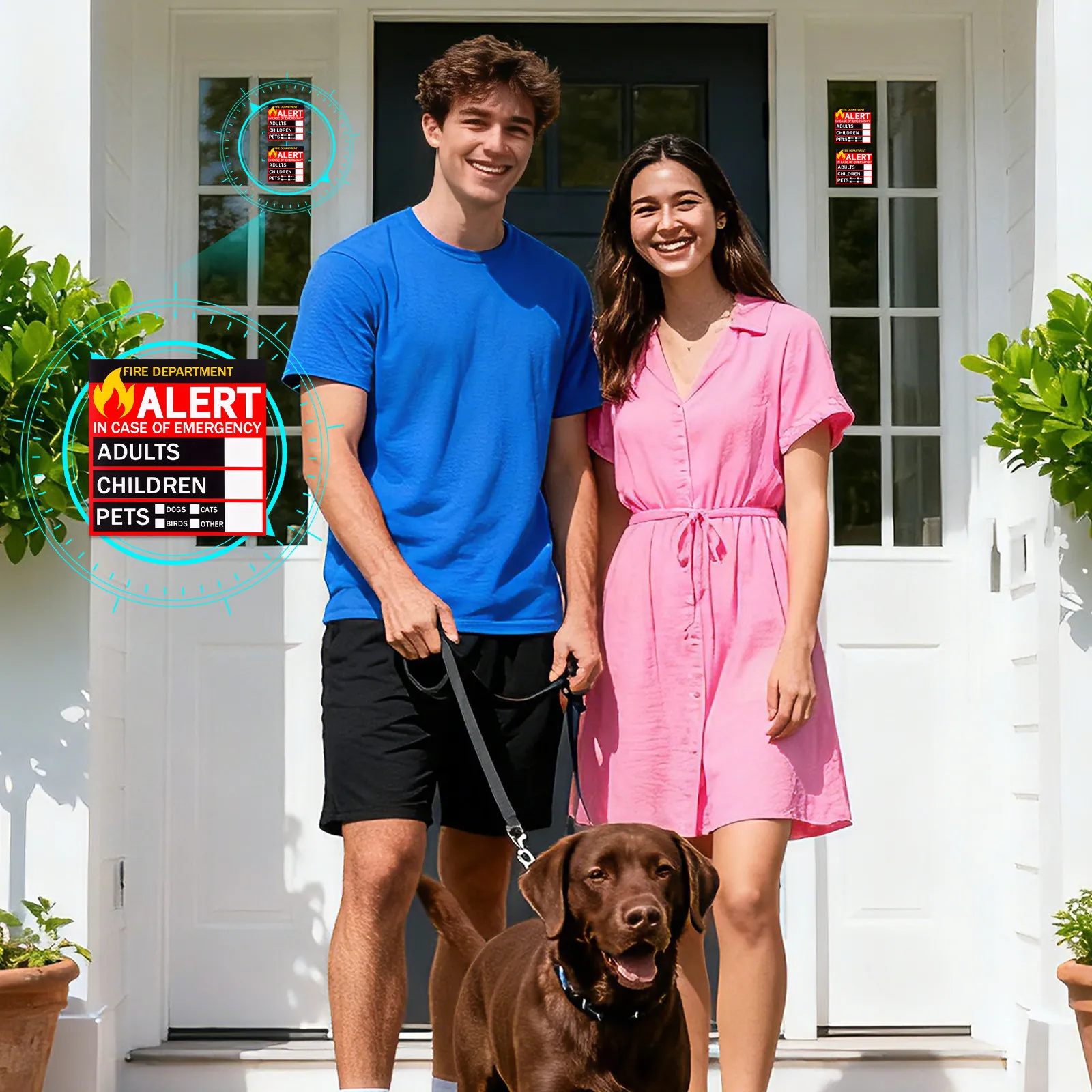 

20 листов наклеек для поиска домашних животных: аварийные предупреждающие наклейки для дома, спасательных операций, окон и дверей