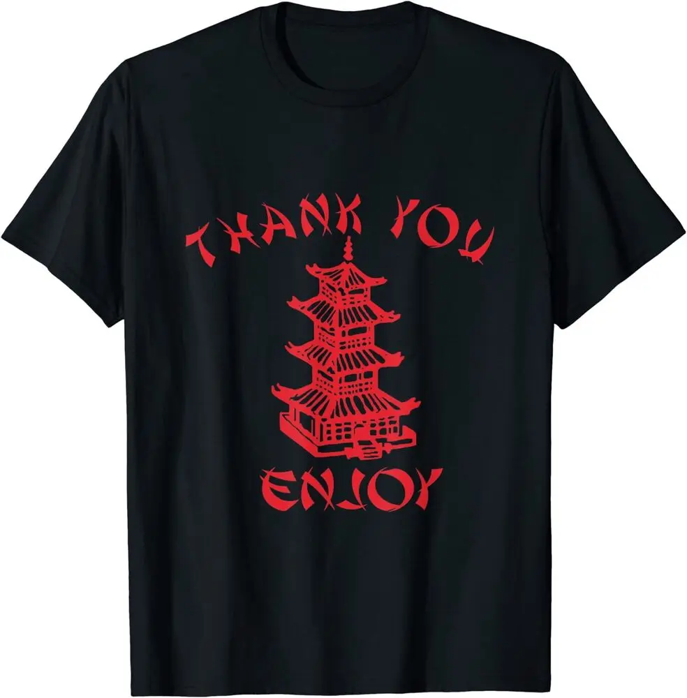 Chinese Takeaway Food Thank You Funny Asian Great T-Shirt Size Unisex T-shirts Luxury Brand Fashion Couple's Cloths