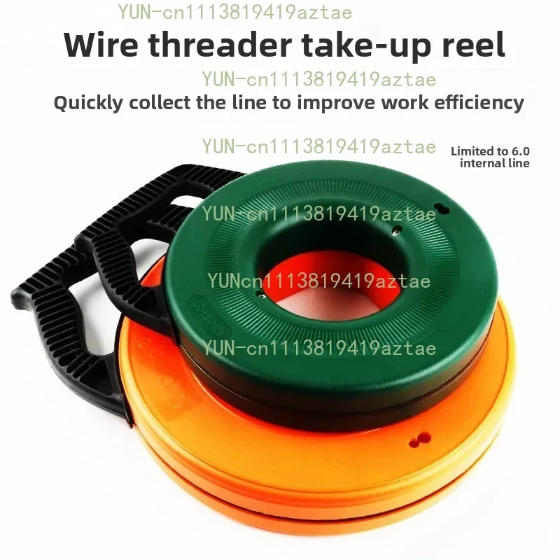 Electrician Wire Threading Tool Storage Reel Wear Resistant Fish Tape For Dark Pipe Conduit Home Dark Wire Installation Tool
