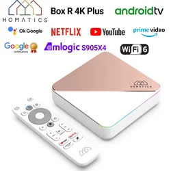 HOMATICS Box R 4K Plus AndroidTV 11 TV Box ATV Netflix Google Certified  Amlogic S905X4 DTS Audio Dolby Vision Atmos Wifi6 BT5.0