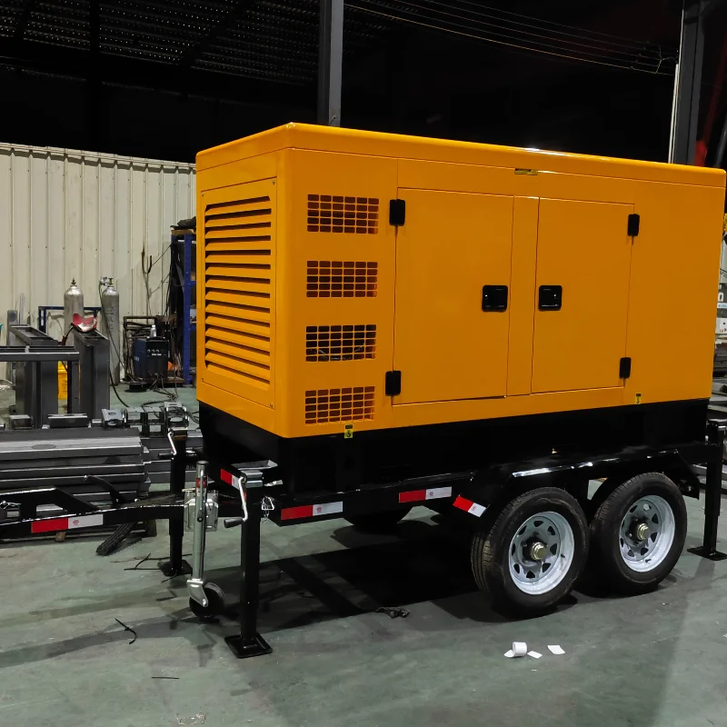 Customized 10KW 20KW 25KVA 30KVA 50KVA 75KVA 100KVA 120KVA 150KVA Mobile Portable Silent Diesel Generators Inverter Generator