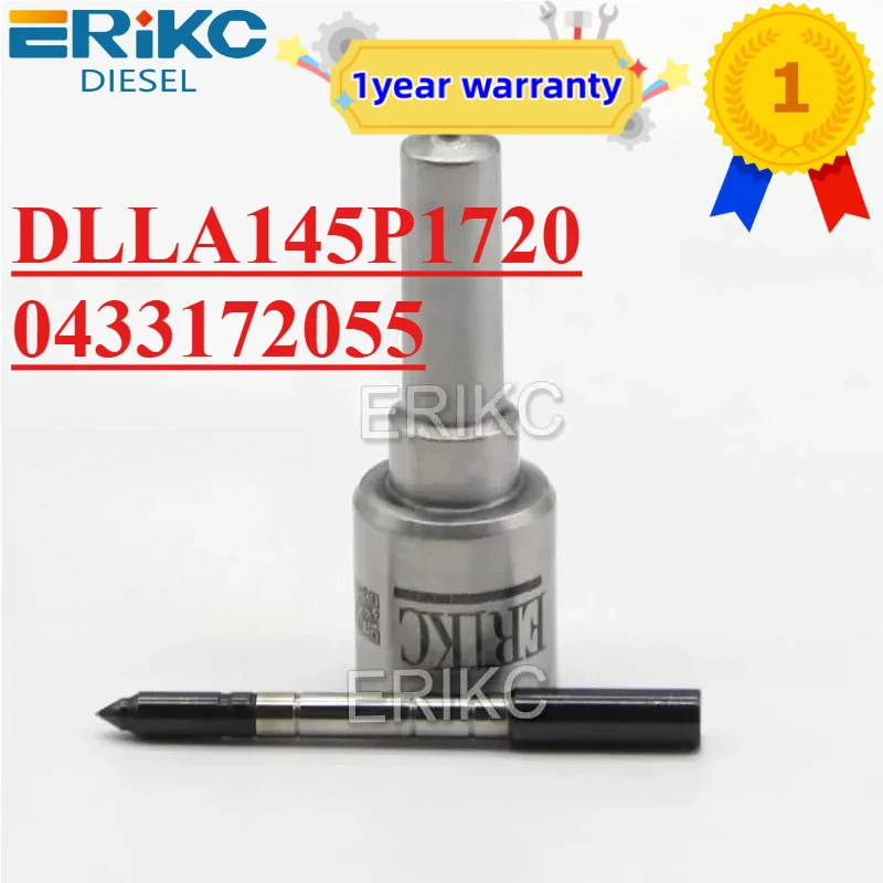 0445110482 0455110317 DLLA145P1720 0433172055 Diesel Nozzle 0 433 172 055 Common Rail Nozzle DLLA 145P1720 ERIKC